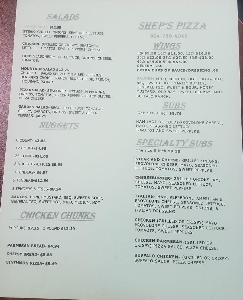Shep's Pizza & Subs Chicken